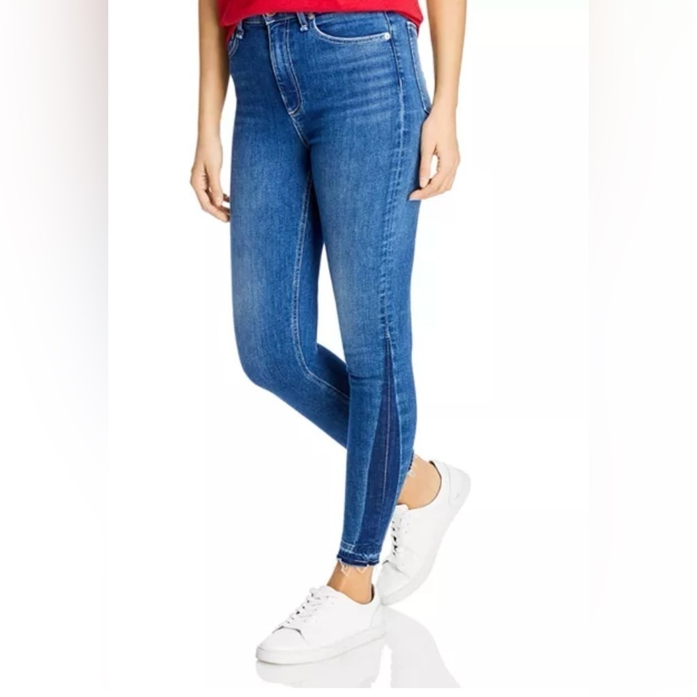 Rag & Bone Valencia Release Nina High Rise Ankle Skinny Jeans Size 26